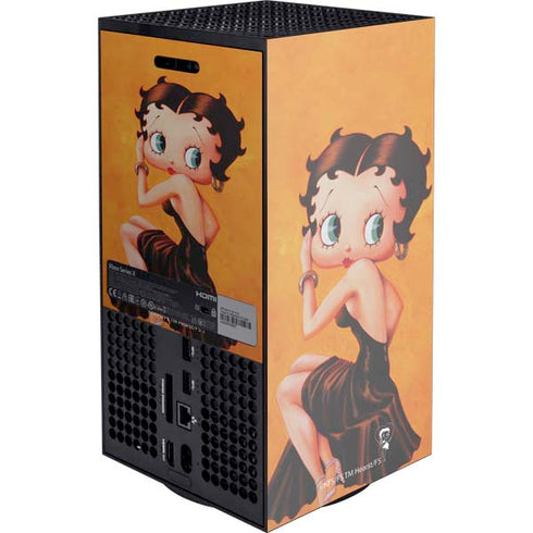 Betty Boop Little Black Dress XBox Series X Digital Edition Console Skin